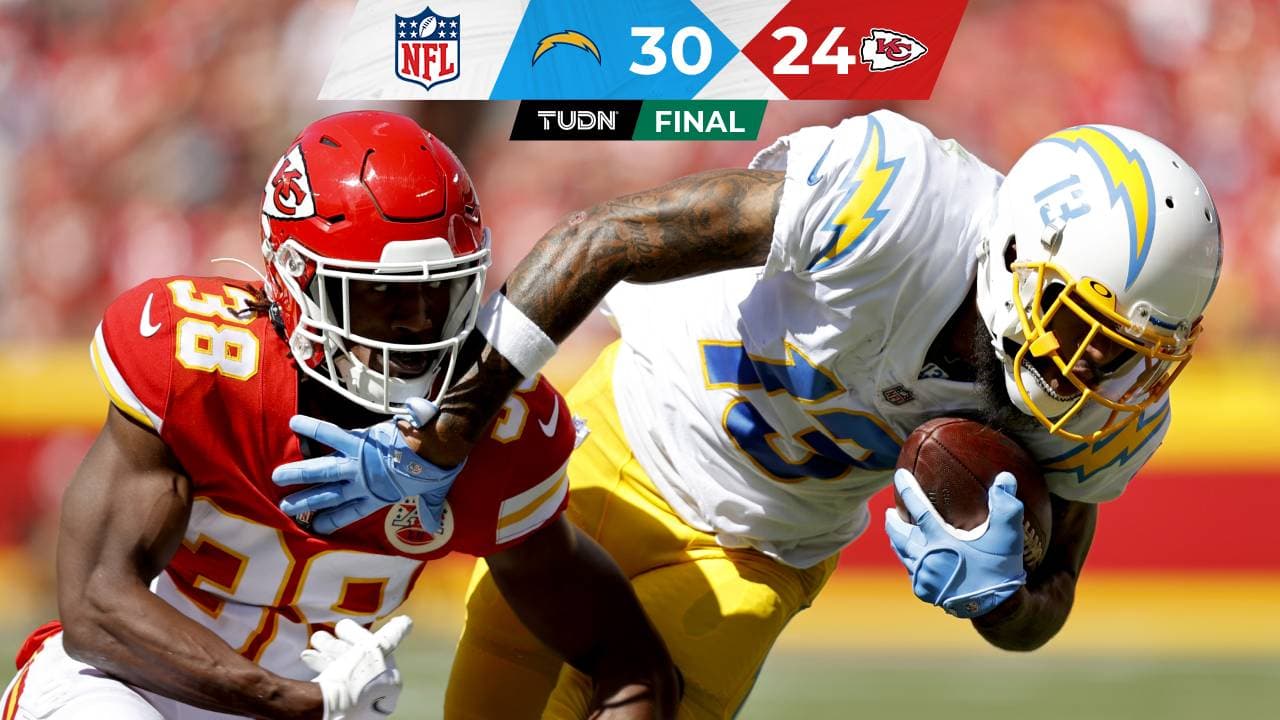 Chargers propicia segundo tropiezo de Chiefs en Semana 3 de NFL