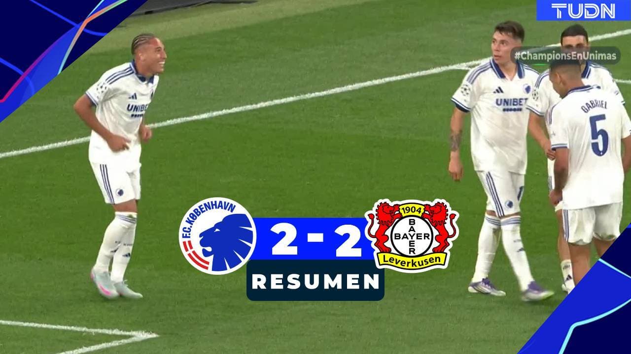 Resumen | Rodrigo Huescas brilla en empate de Copenhague ante Leverkusen