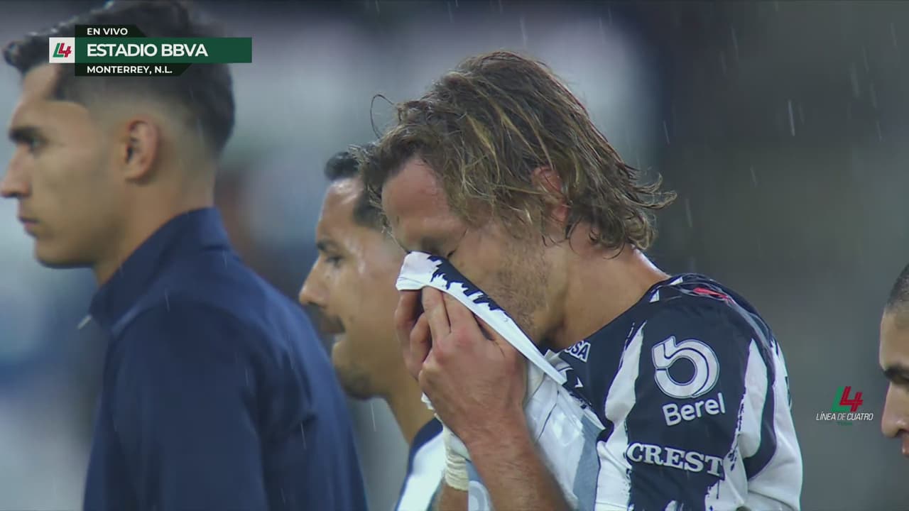 ¡Canales termina entre lágrimas el partido entre Rayados y Toluca!