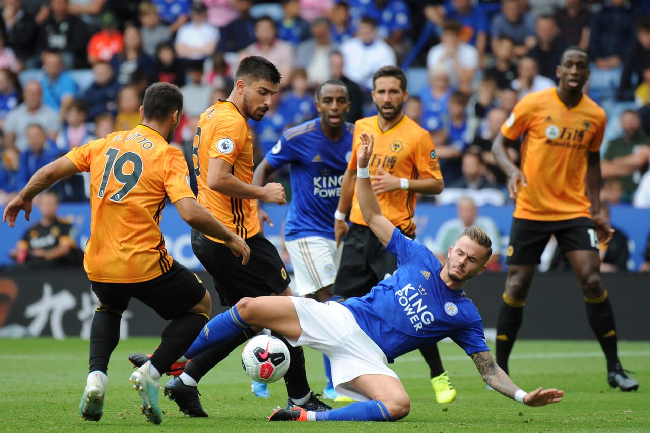 Leicester City generó poco peligro en el área rival.