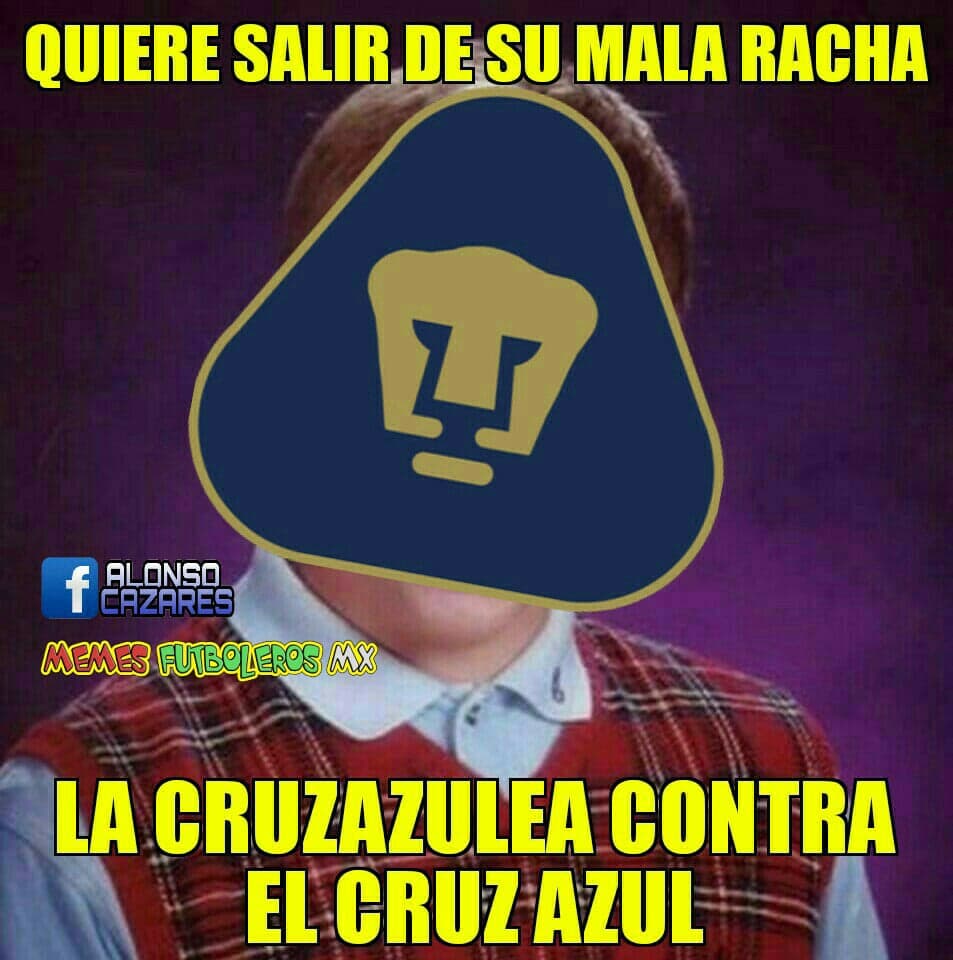 La caída de las Águilas y el empate de último minuto de los Pumas protagonizan los mejores memes de la Jornada.