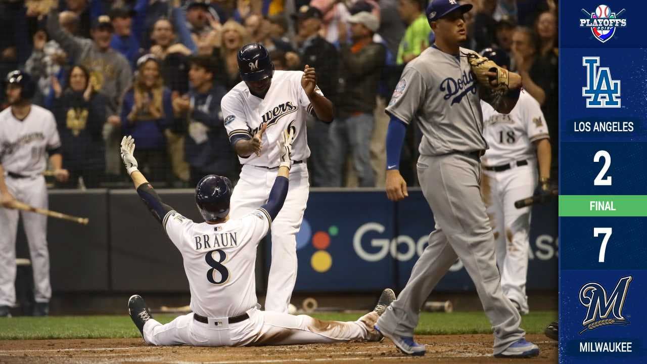 ¡Habrá séptimo juego! Milwaukee vence y evita pase de los Dodgers a la Serie Mundial