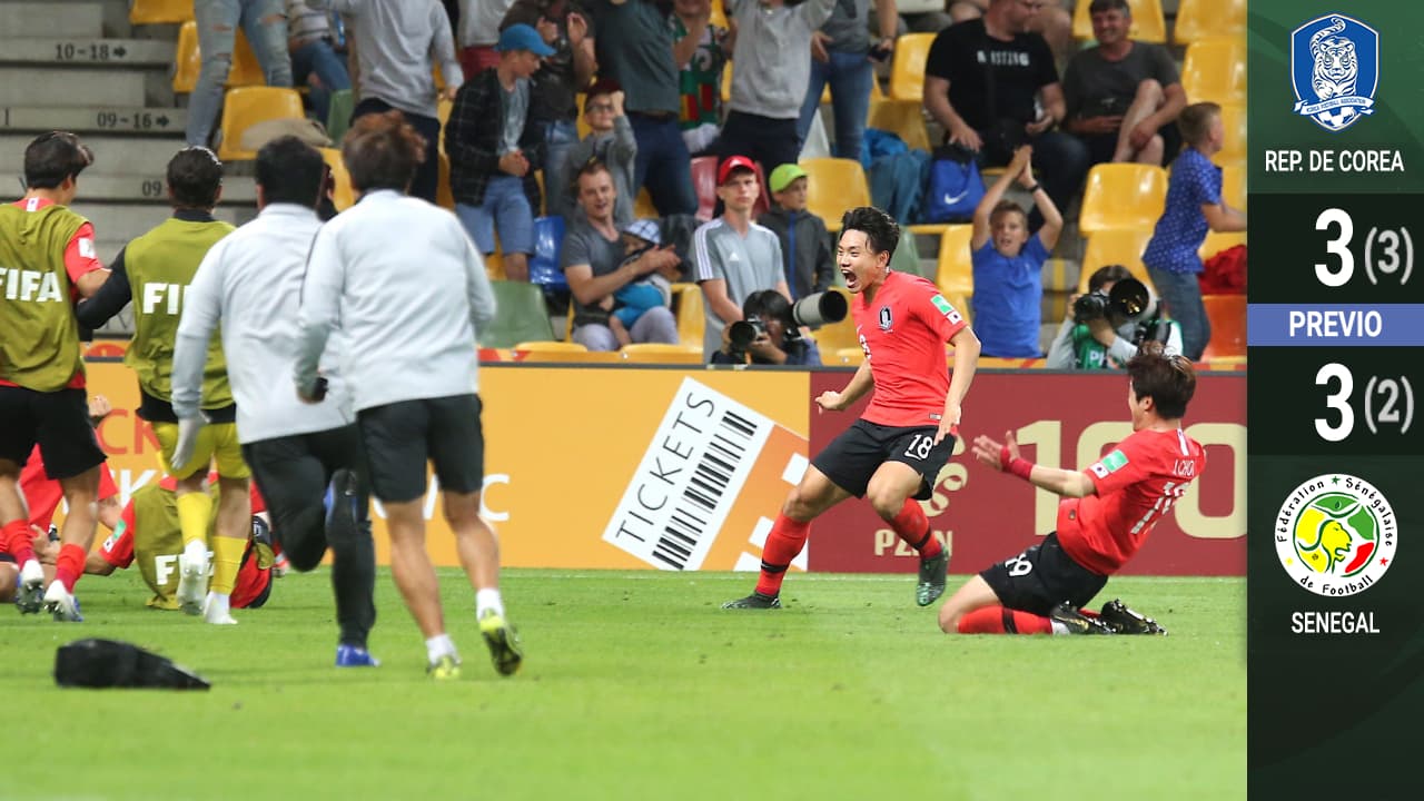 La locura sin fin: Corea y Senegal nos regalaron la batalla épica del Mundial Sub-20