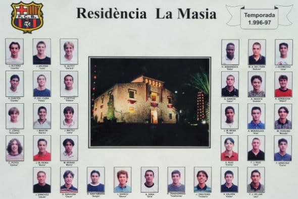 Los jugadores que estaban en La Masia en esa época marcarían un cambio en la historia del Barcelona y la selección de España.