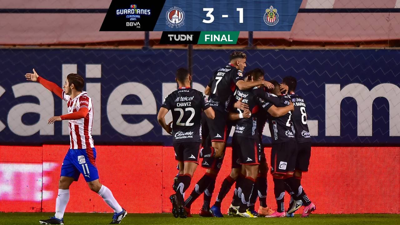 Atlético de San Luis exhibe a las Chivas y por fin gana