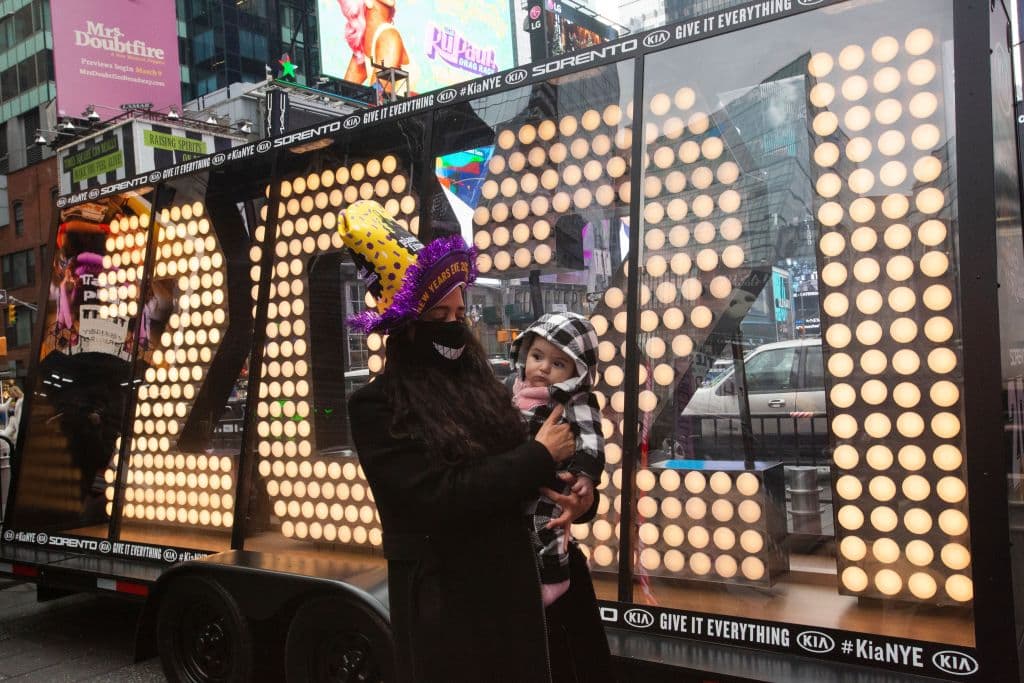 ¡Así luce Times Square para recibir el 2021!