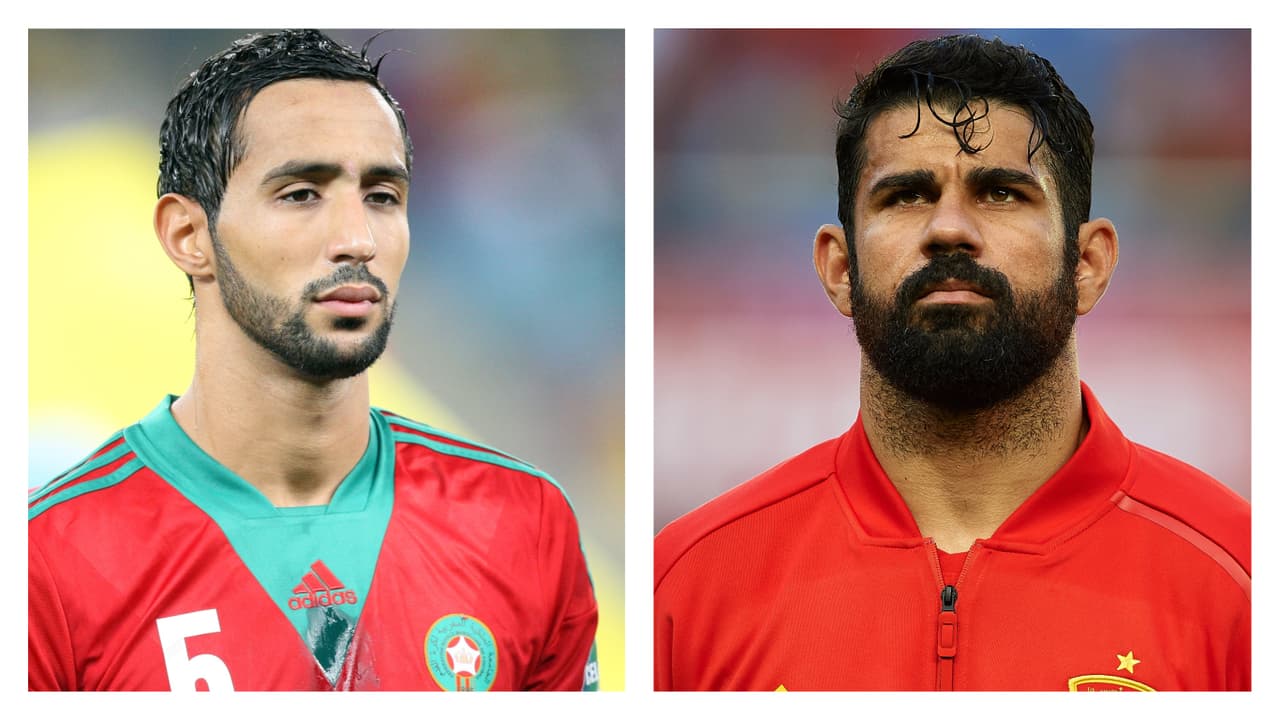 Diego Costa (Brasil-España) y Mehdi Benatia (Francia-Marruecos).