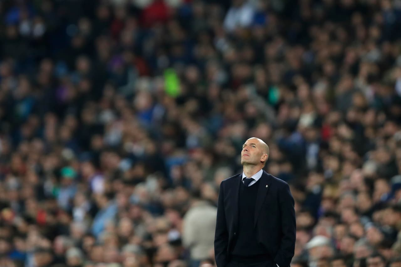 Zinedine Zidane tampoco da crédito del empate que la acaban de sacar a su equipo en una desatención.