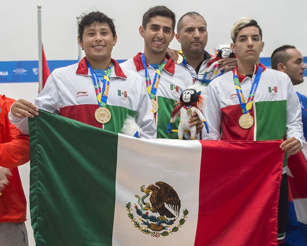 Con dos oros en raquetbol por equipos, la delegación mexicana llegó a 210 medallas, 86 de oro, 73 de plata y 51 de bronce.