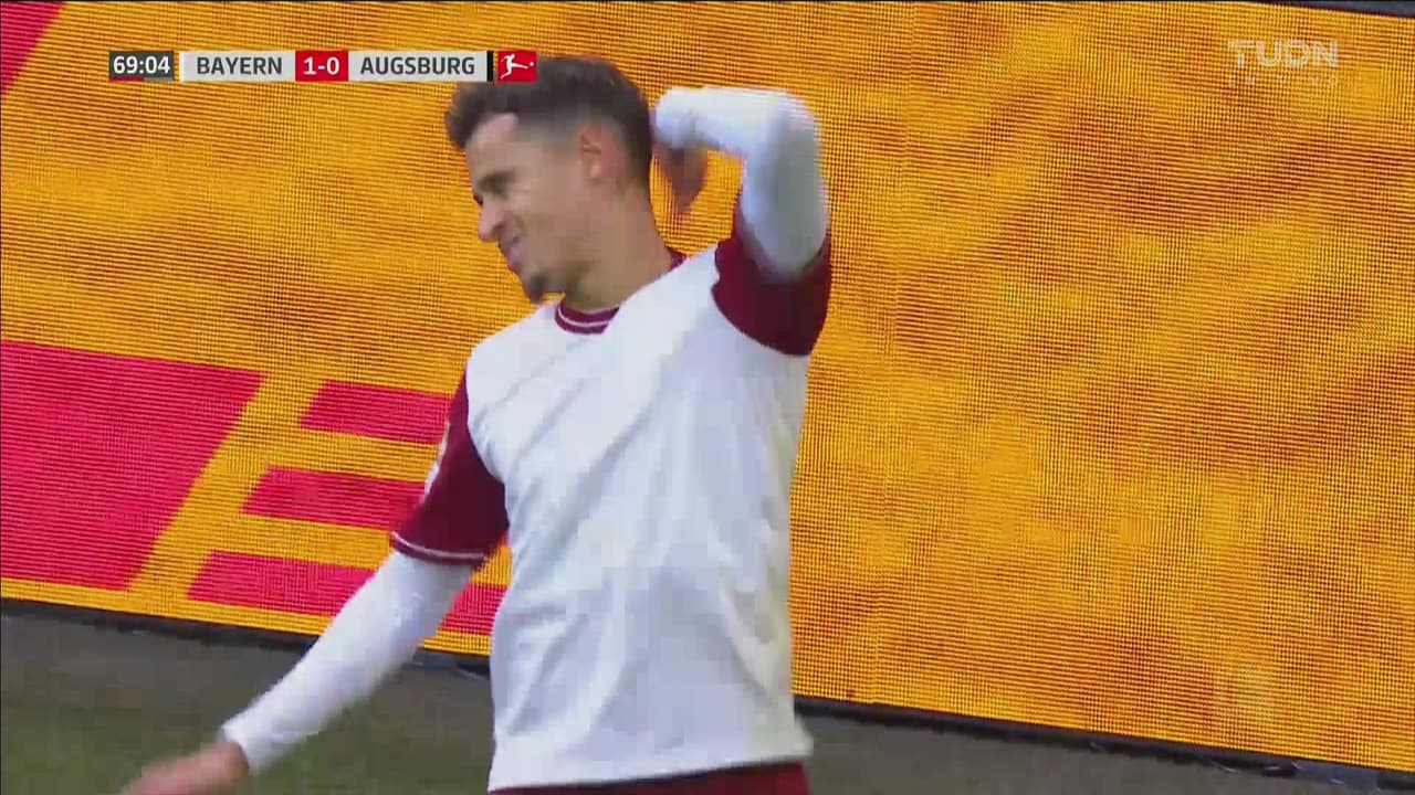 ¡Qué falla de Coutinho! Philippe metió el disparo a un metro del arco y se pierde el gol