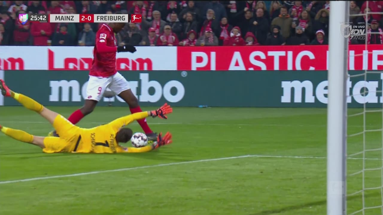 Contragolpe letal y Jean-Philippe Mateta marca el 2-0 del Mainz