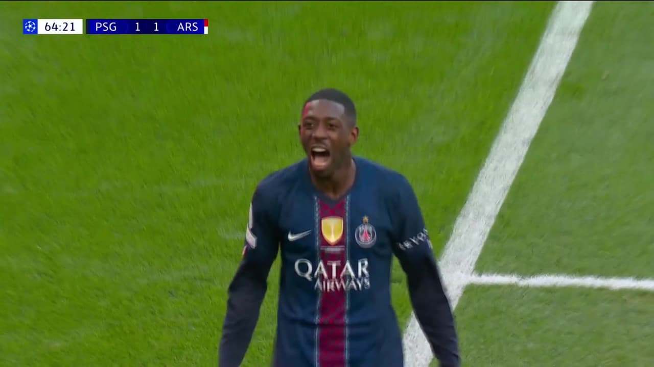 ¡Llegó el empate! Dembélé pone el balón en la red desde los once pasos