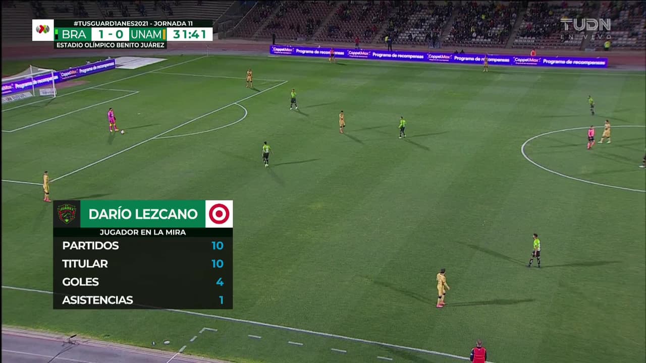 ¡CERCA! Matías García disparó que se estrella en el poste.