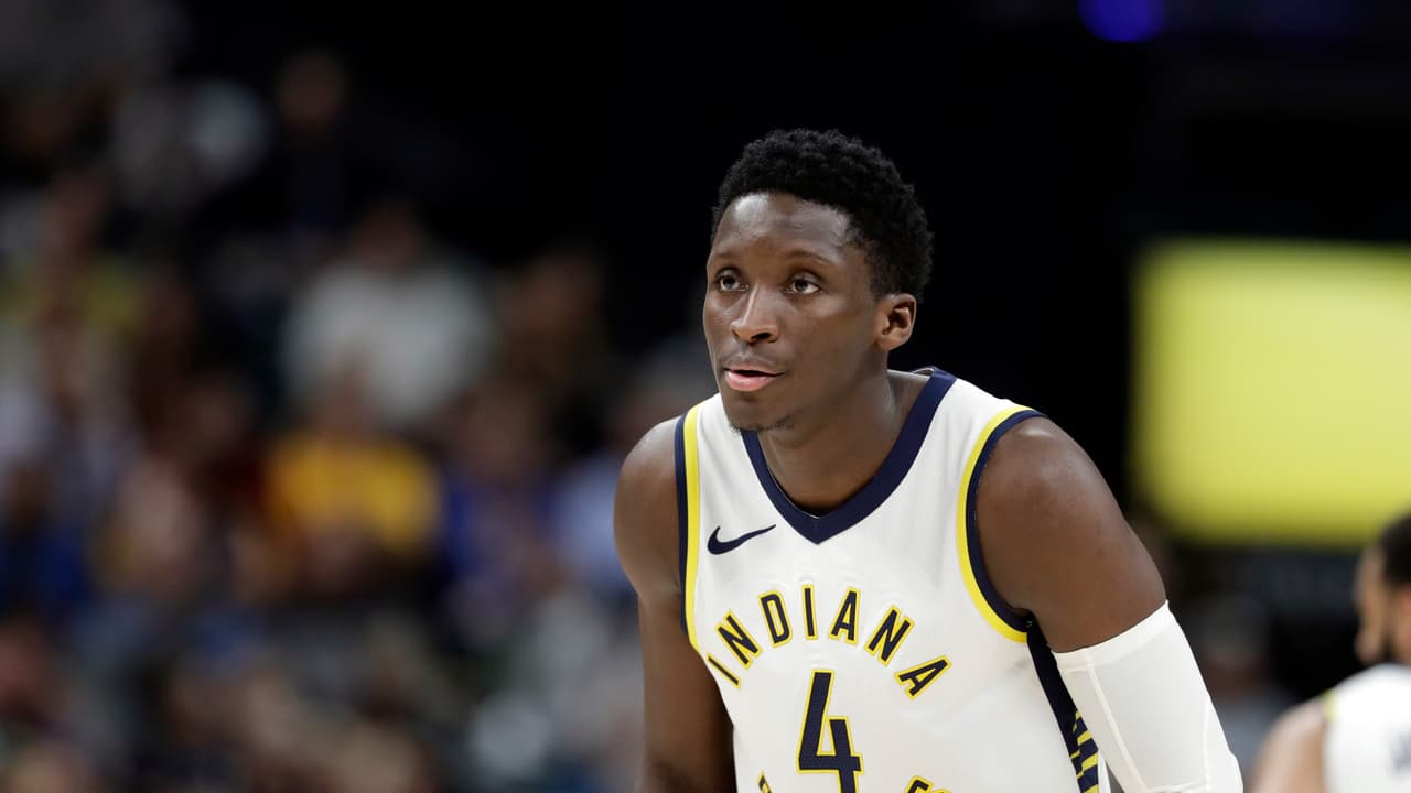 El escolta Victor Oladipo (20) de los Indiana Pacers.