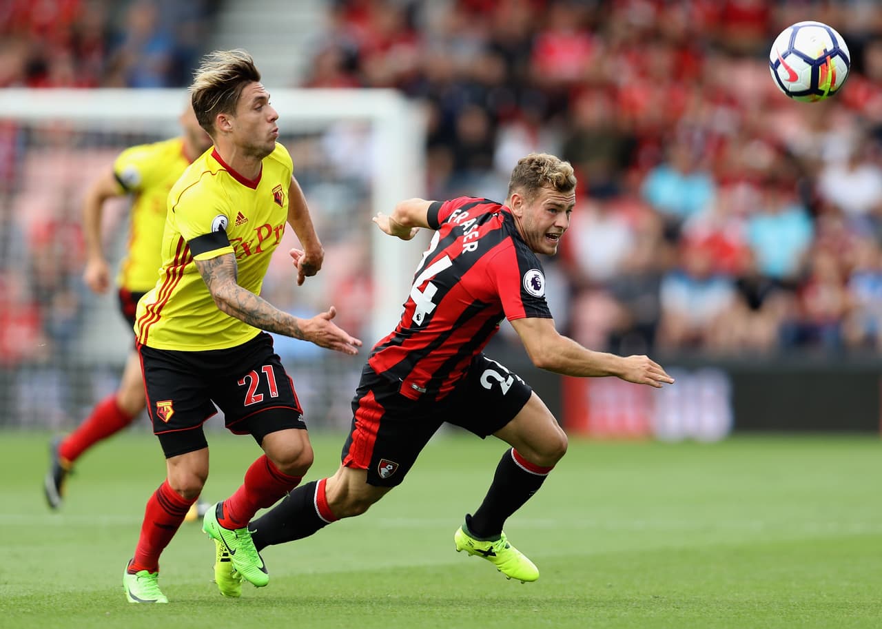 El español Kiko Femenía se destacó en el triunfo de Watford 0-2 contra Bournemouth en su visita al Vitality Stadium. Su calificación: 7,8.