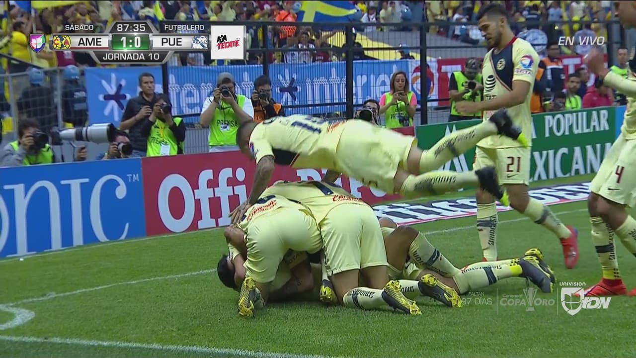 ¡Finalmente llegó el gol! América se pone en ventaja gracias a Córdova