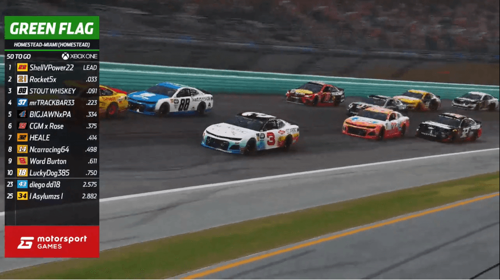 Con la presencia de dos pilotos de los Stock Cars en la vida real, se compitieron dos carreras por XBox y PS4.