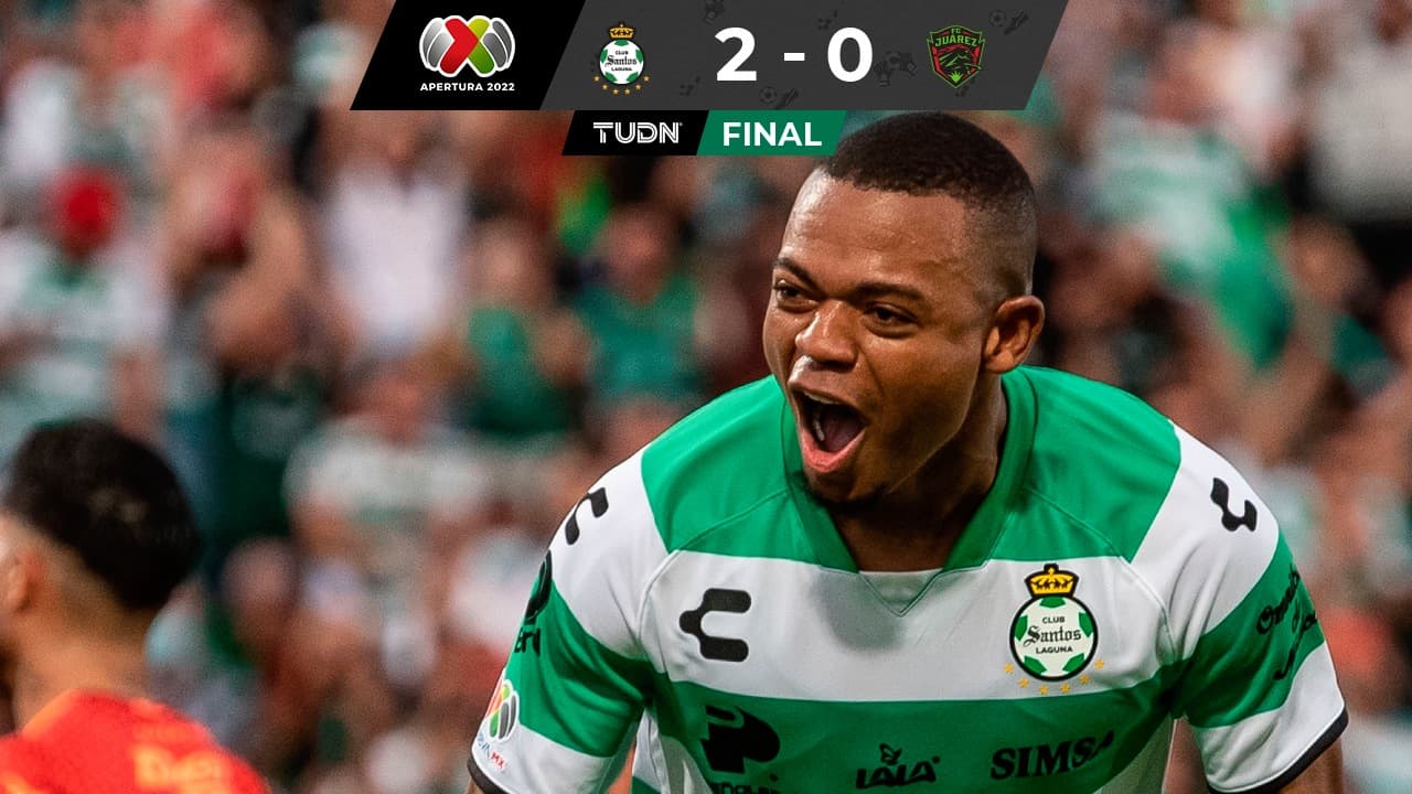 Harold Preciado hizo el primer gol del partido en el triunfo de Santos Laguna sobre Bravos en el TSM.