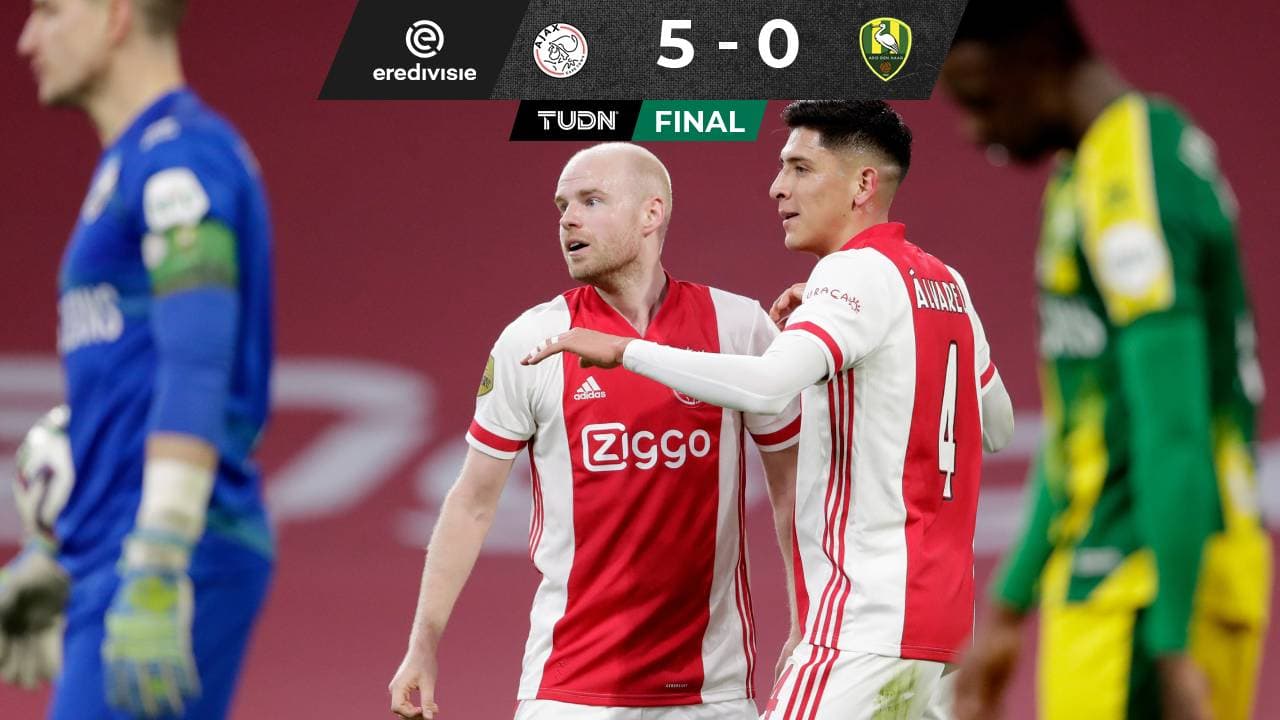 Edson Álvarez marca su primer gol con Ajax en goleada al ADO Den Haag