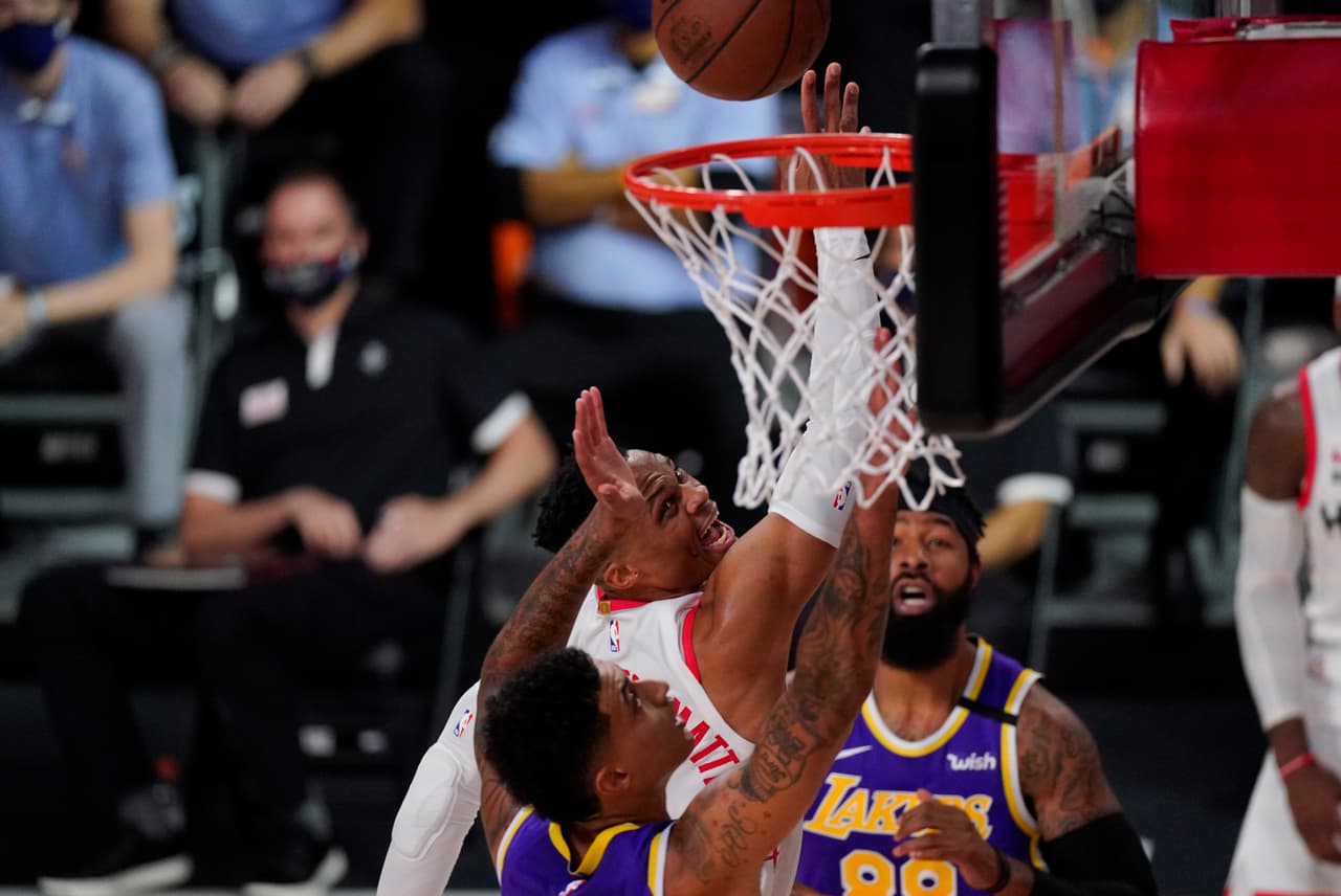 Los Houston Rockets se adelantan a los LA Lakers | En el primer juego de la Semifinal de Conferencia, los comandados por James Harden derrotaron 97-112 al equipo de LeBron James.
