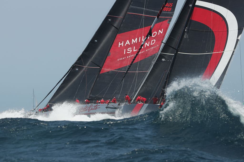Impresionante navegación del equipo Wild Oats XI y Scallywag en la carrer de Sydney a Hobart.