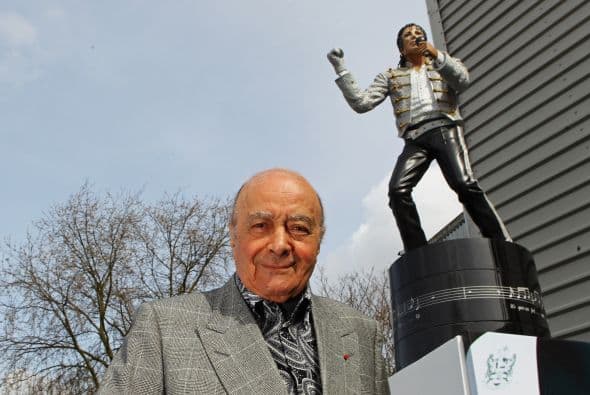 Al Fayed dijo que "la gente va a venir a ver la estatua de todas partes de Inglaterra y pienso que esto es algo de lo que todo el mundo debería estar orgulloso".