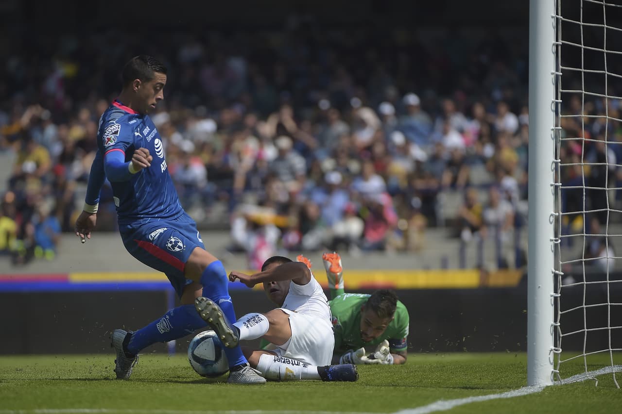 Rayados de Monterrey no concretó su dominio con más anotaciones en el estadio Olímpico Universitario.