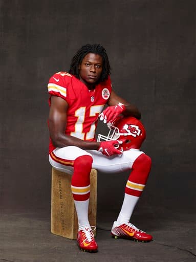 Checa las mejores tomas de Chris Conley, ya como WR de los Kansas City Chiefs, quienes lo tomaron en la ronda 3 del Draft 2015 (AP-NFL).