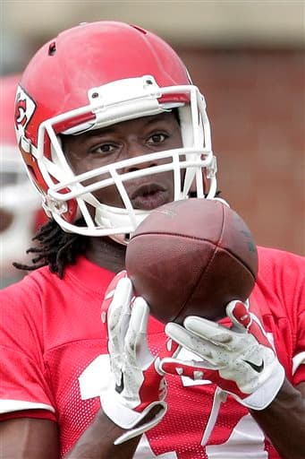 Checa las mejores tomas de Chris Conley, ya como WR de los Kansas City Chiefs, quienes lo tomaron en la ronda 3 del Draft 2015 (AP-NFL).