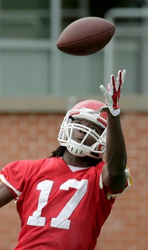 Checa las mejores tomas de Chris Conley, ya como WR de los Kansas City Chiefs, quienes lo tomaron en la ronda 3 del Draft 2015 (AP-NFL).