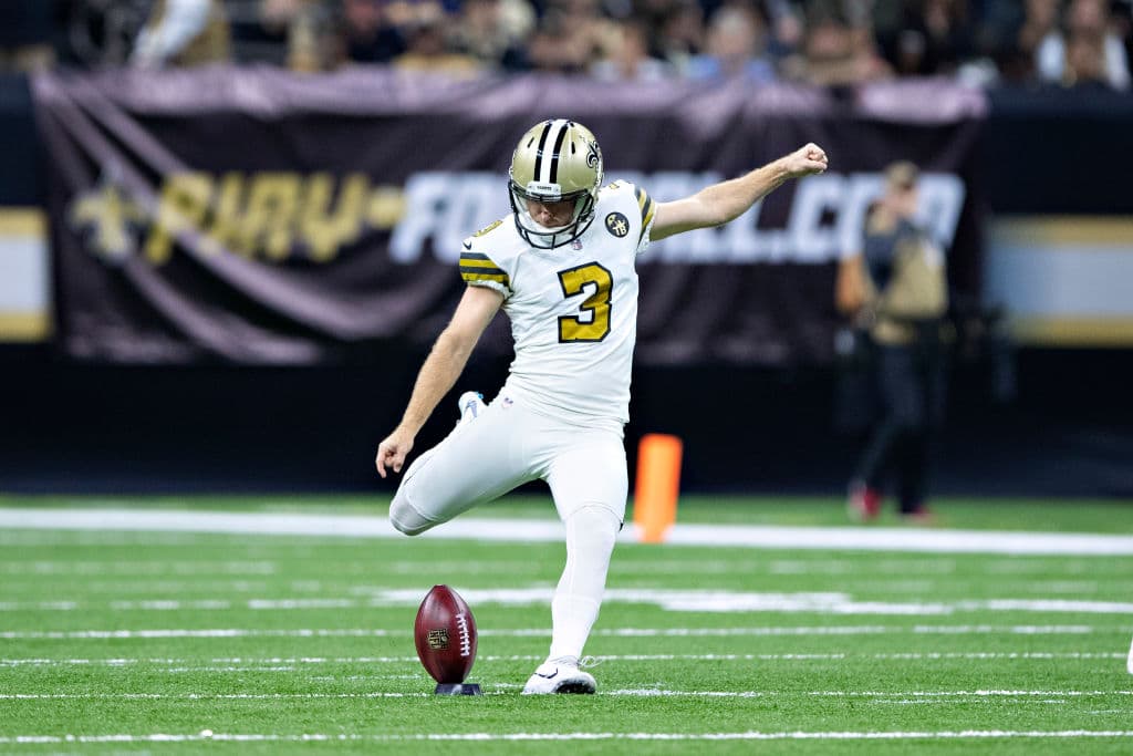En los equipos especiales está como kicker Wil Lutz de New Orleans Saints.