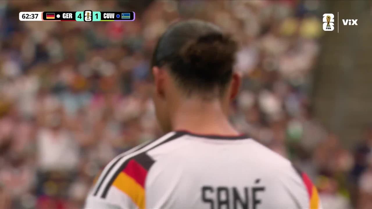 ¡Terrible falla de Sané! Era el quinto de Alemania pero el balón no entró