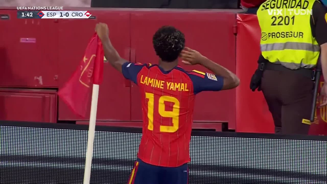 Gol de España, Gol de Lamine Yamal, España vs. Croacia, 1-0
