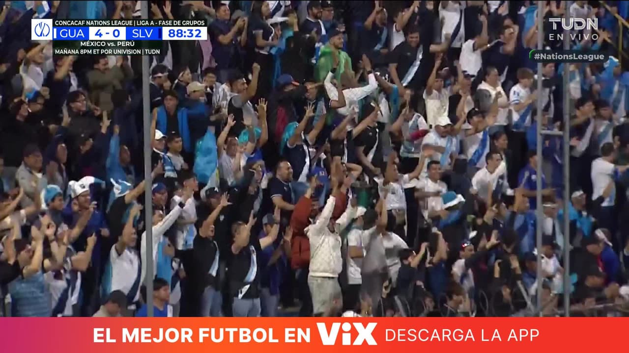 ¡Ya es goleada histórica de Guatemala sobre El Salvador en Concacaf!