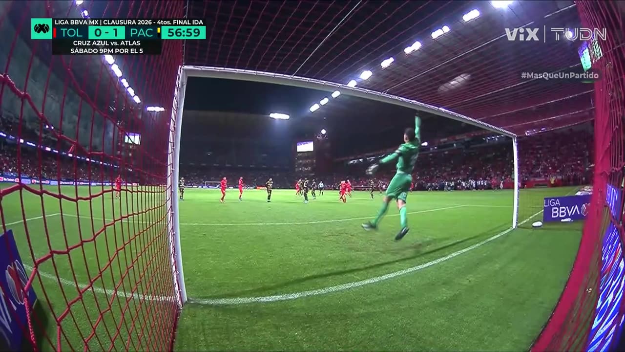 ¡Atajadón de Moreno! Toluca iba a empatar pero el arquero dijo que ¡No!