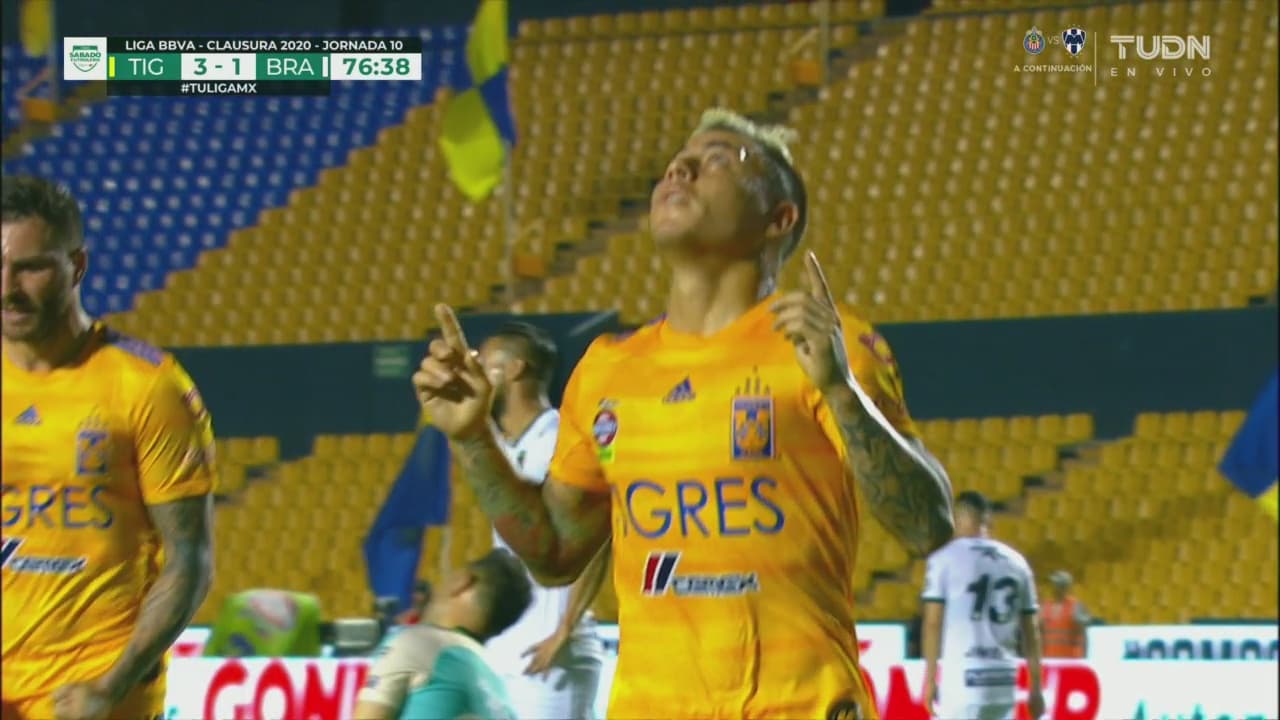 Gran jugada de los Tigres y Eduardo Vargas sella el 3-1