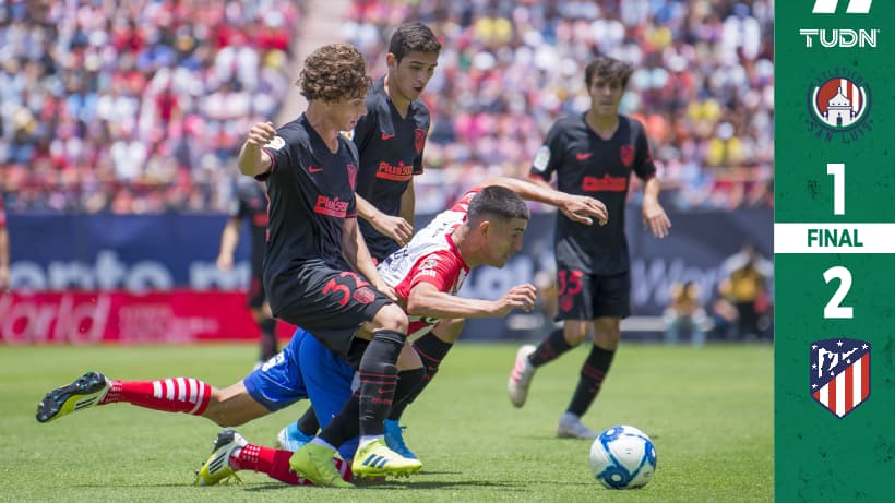Atlético de Madrid vence al San Luis en últimos minutos