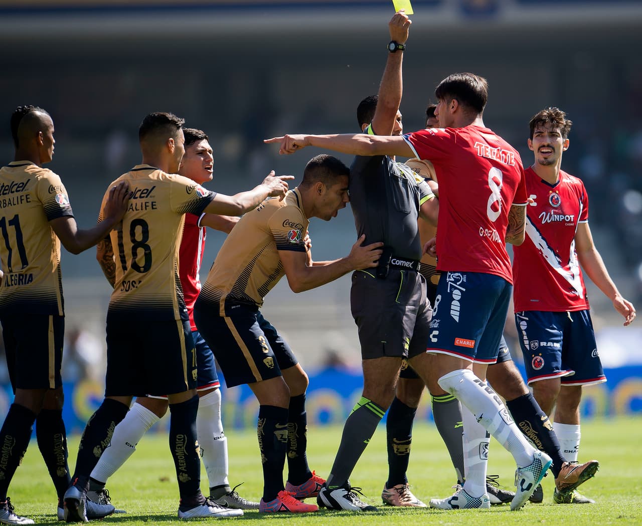 Tiburones enfrentó a Pumas en la Liguilla Apertura 2015.