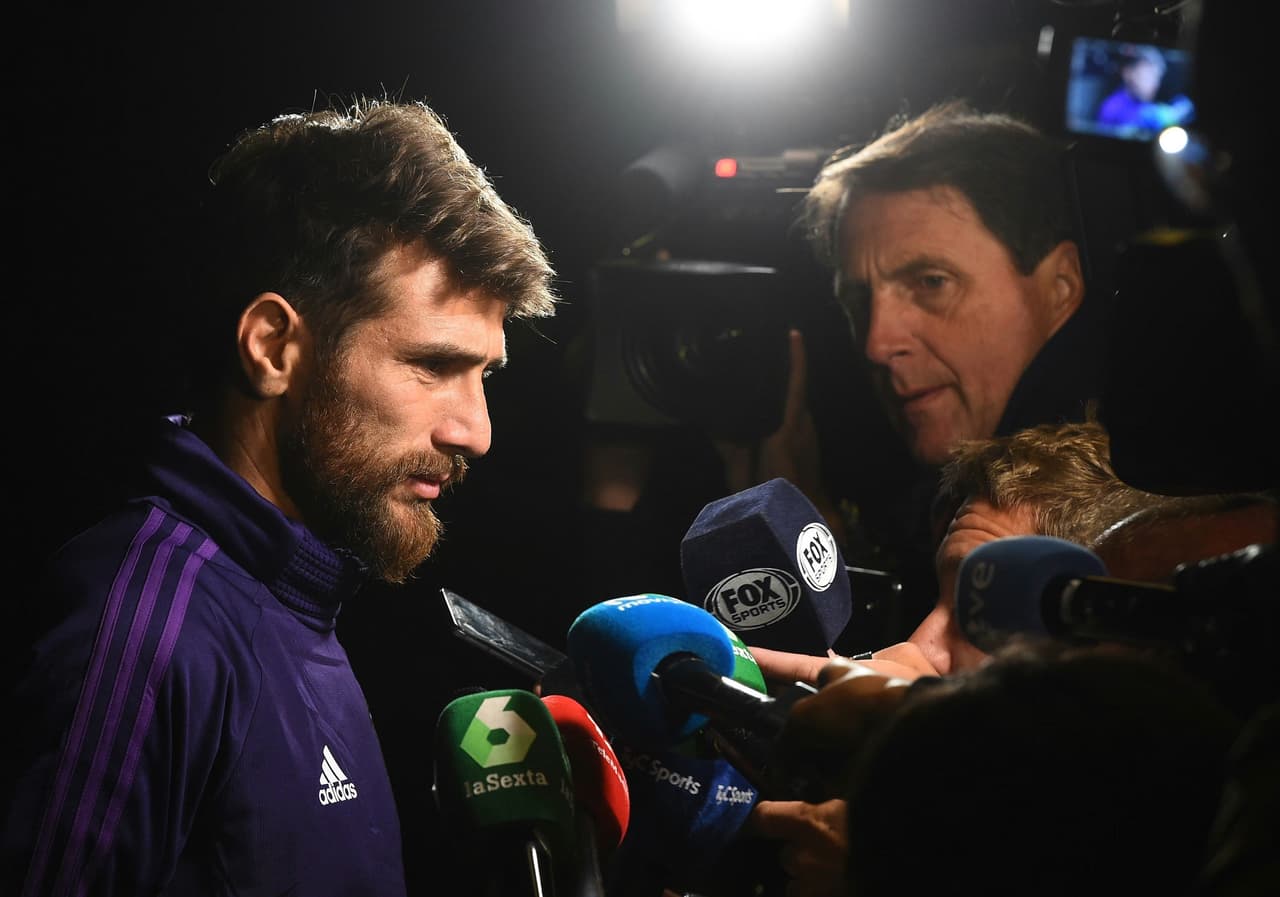 Leonardo Ponzio fue el único que habló con la prensa en esta previa, que continuará con un entrenamiento en la Ciudad Deportiva del Real Madrid –Valdebebas– en la tarde de este jueves.