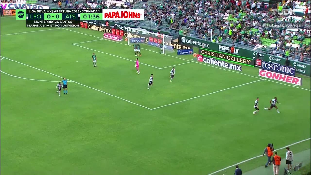 ¡GOL!  anota para Atlas. Duk