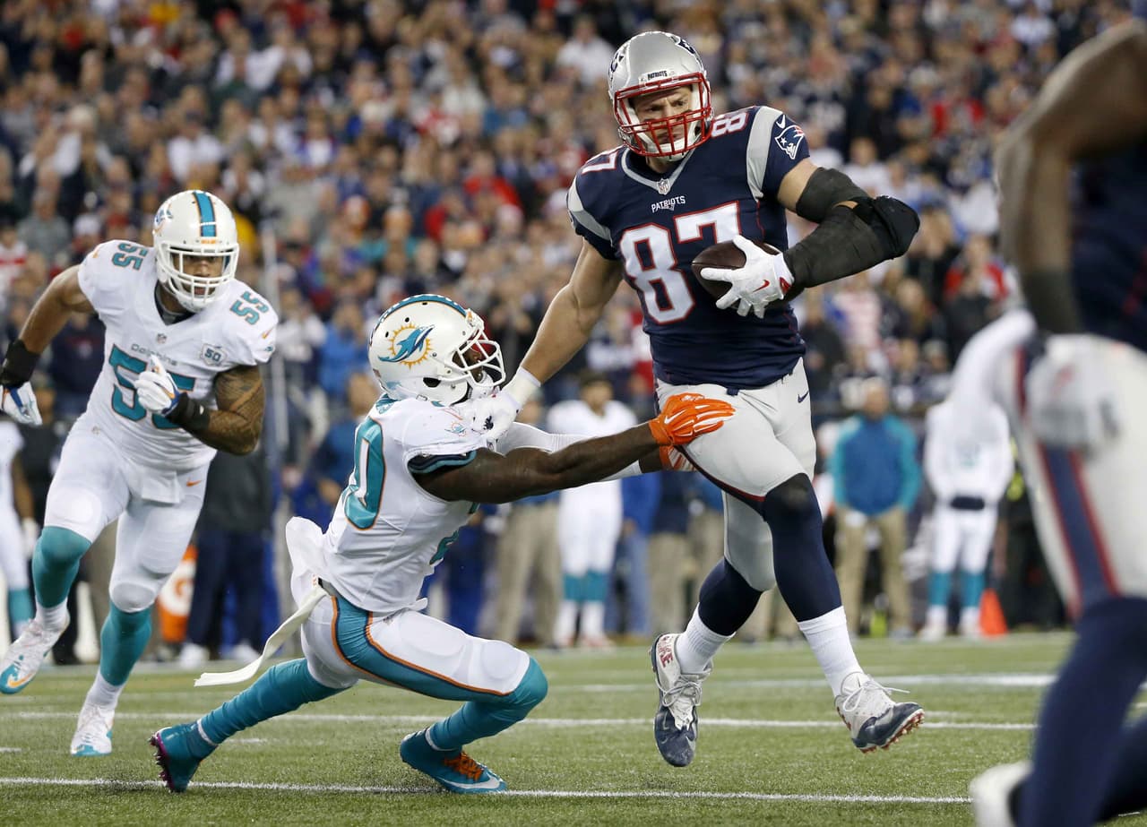 Ala cerrada: Rob Gronkowski, New England Patriots.