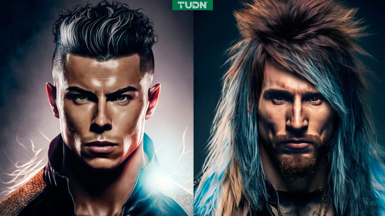 Lionel Messi y Cristiano Ronaldo son recreados como estrellas de rock