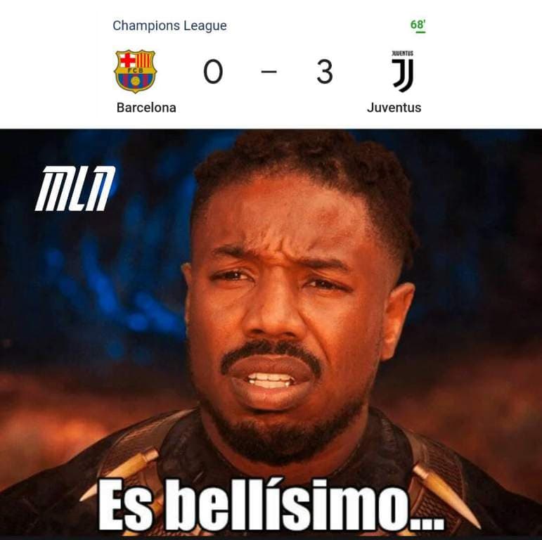 Juventus y los memes apalearon al Barcelona | Llegaron las mejores reacciones de redes sociales con Cristiano Ronaldo y Messi como protagonistas.