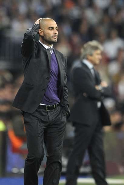 Duelo de técnicos que ganó Pep Guardiola sobre el chileno Pellegrini.