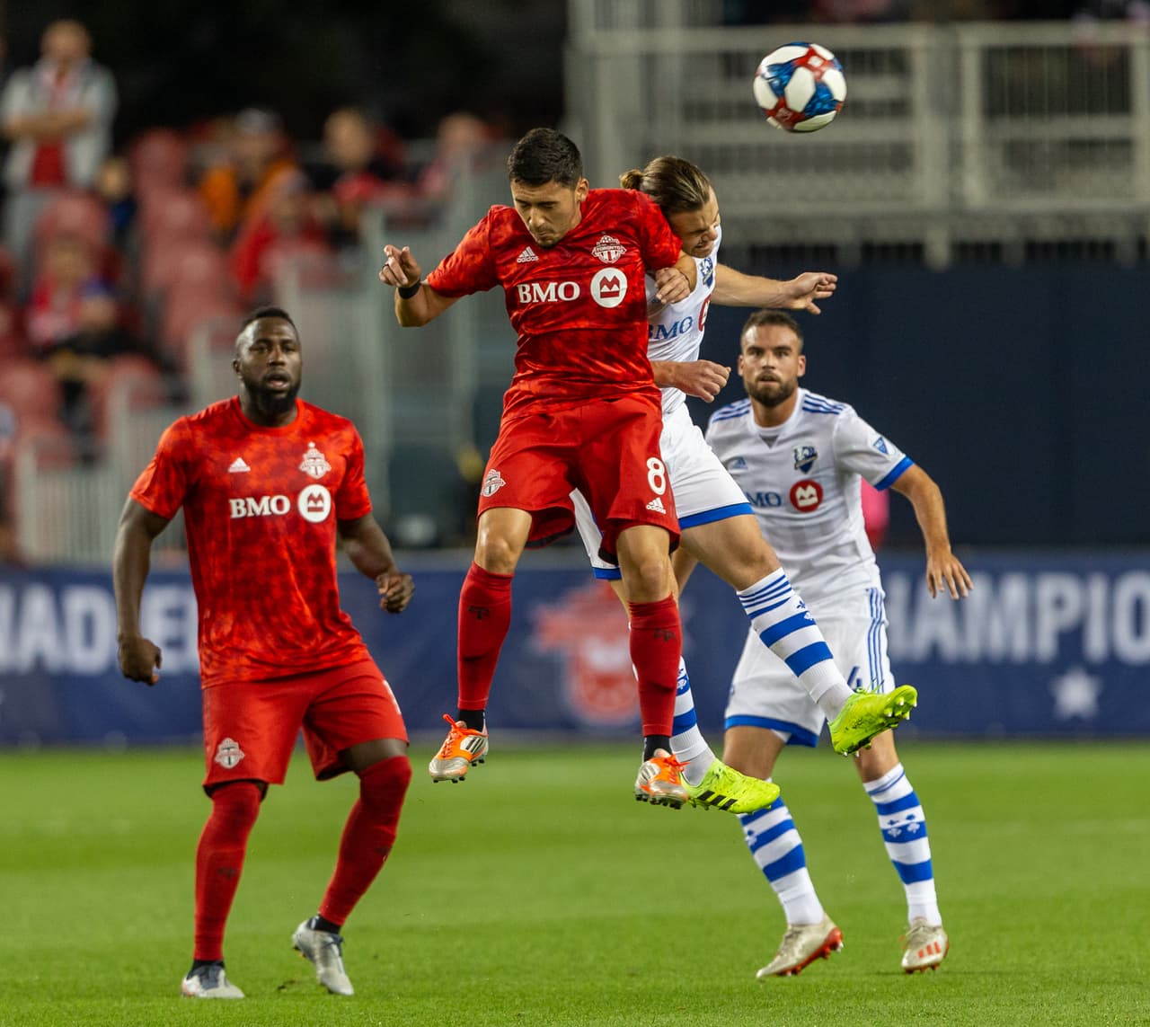 Toronto FC frente a Montréal Impact en la definición del Campeonato Canadiense de 2019.