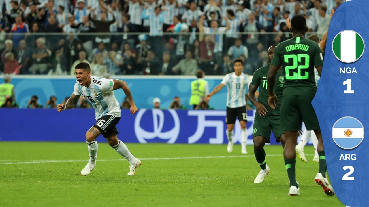 Argentina obtuvo un triunfo de espíritu ante Nigeria y pacta los octavos ante Francia