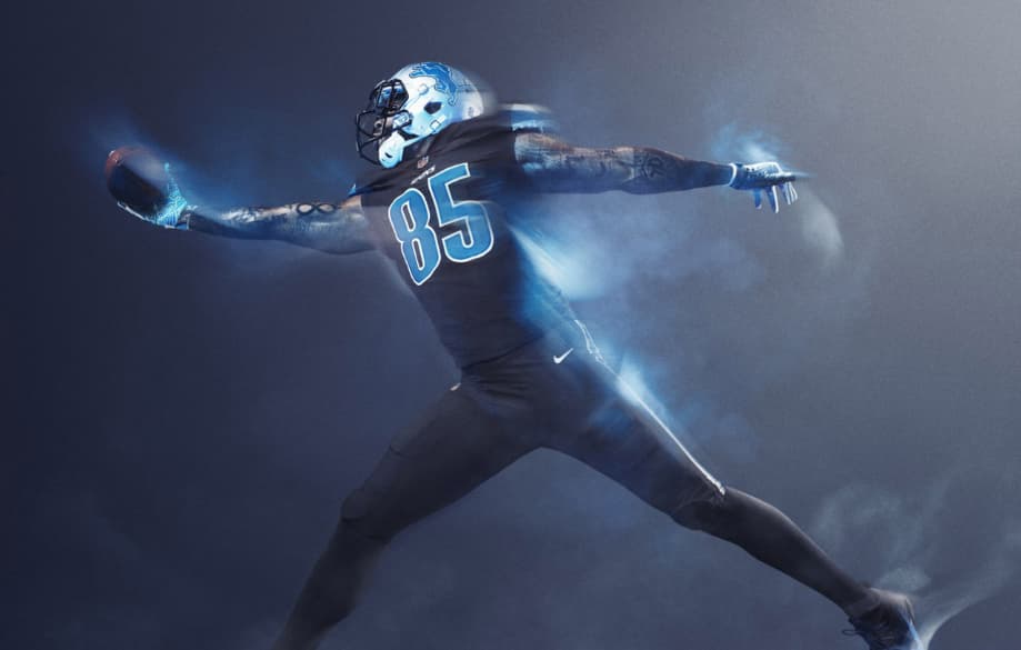 Los Detroit Lions revelaron sus nuevos uniformes para la temporada 2017.