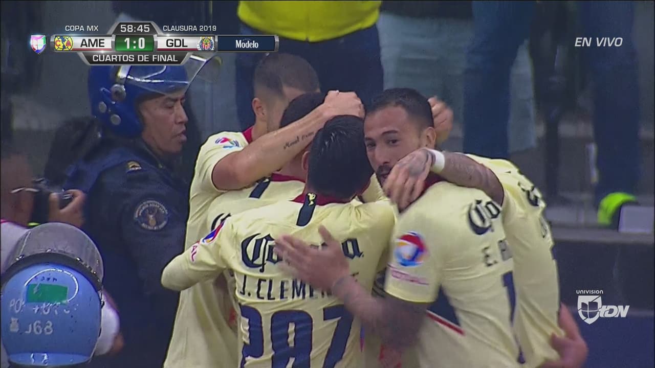 Bruno Valdez rompe el cero y marca el primero para América