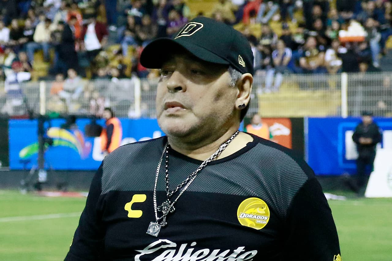 Diego Maradona regresó a Sinaloa para dirigir a Dorados en busca del triunfo ante Cimarrones de Sonora.