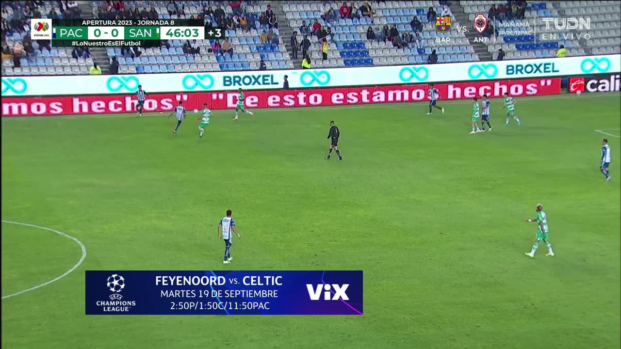 ¡GOL!  anota para Pachuca. Marino Hinestroza